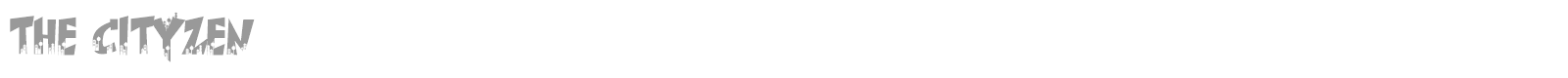 The Cityzen font preview